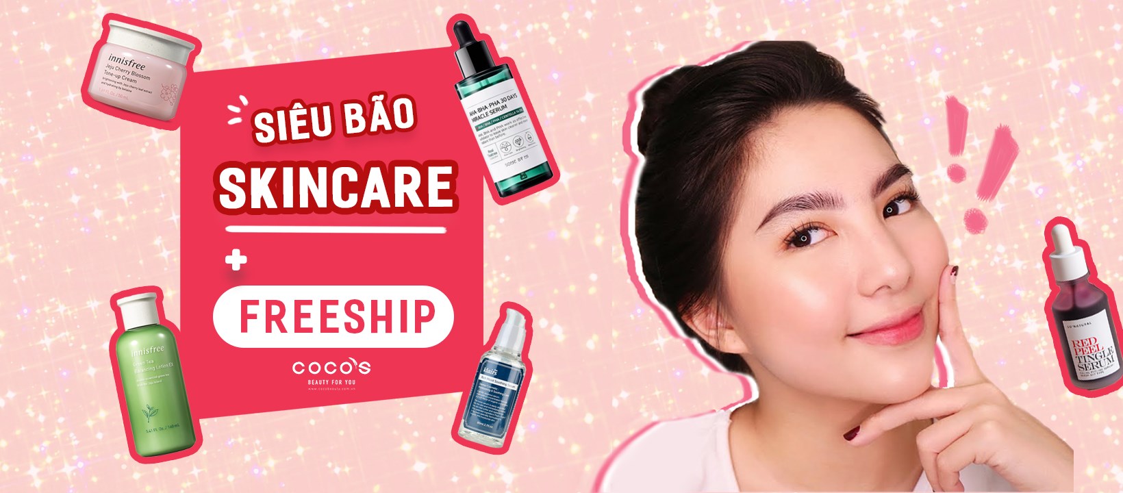 Coco Beauty Các Sản Phẩm Skincare Và Make Up Lần Lượt Được Bày Trí Khoa Học, Có Biển Chỉ Dẫn Các Khu Sản Phẩm Riêng Rất Chuyên Nghiệp Giúp Các Bạn Dễ Tìm Kiếm, 1 Lần Nữa “đốn Tim” Mọi Cô Gái Khi Bước Chân Đến Đây.