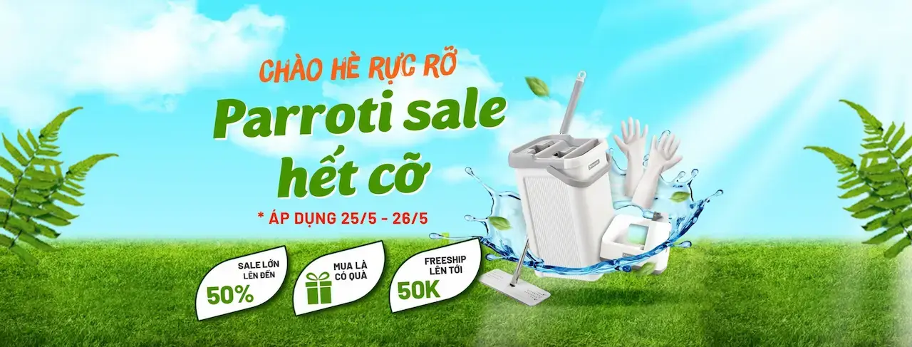 Parroti Tự Hào Là 1 Thương Hiệu Chuyên Gia Trong Lĩnh Vực Dụng Cụ Làm Sạch Nhà