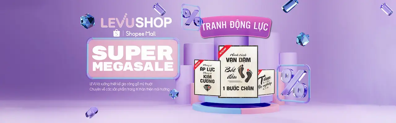 Levushop 1 Shop Chuyên Về Các Sản Phẩm Gỗ Trang Trí Thân Thiện Môi Trường Gồm Tranh Treo Tường Khắc Chữ Slogan Tạo Động Lực Trang Trí Cho Văn Phòng Làm Việc, Đồng Hồ Treo Tường Gỗ Decor