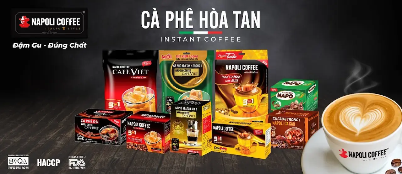 Napoli Coffee Với 1 Sứ Mệnh Mang Những Sản Phẩm Cà Phê Sạch Với Hương Vị Thơm Ngon, Nguyên Chất, An Toàn Cho Sức Khỏe.