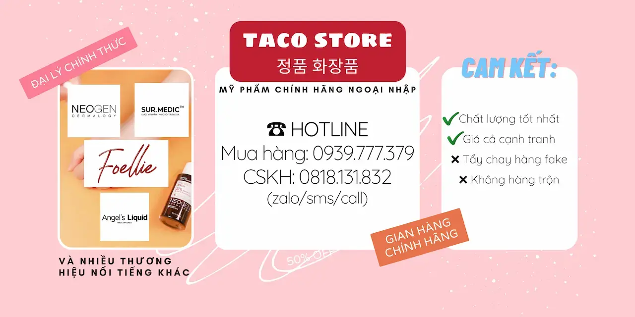 Tacostore 1 Cửa Hàng Chuyên Cung Cấp Mỹ Phẩm, Nhập Khẩu Chính Hãng