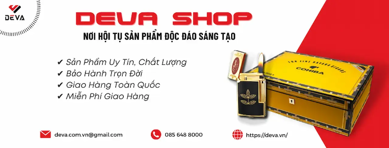 Deva Shop Tự Tin Là 1 Địa Chỉ Chuyên Cung Cấp Bật Lửa Hút Xì Gà Chính Hãng Giá Tốt, Với Nhiều Mẫu Bật Lửa Hút Xì Gà Đa Dạng Và Cực Chất, Phù Hợp Với Nhu Cầu Và Cá Tính Của Riêng Bạn.