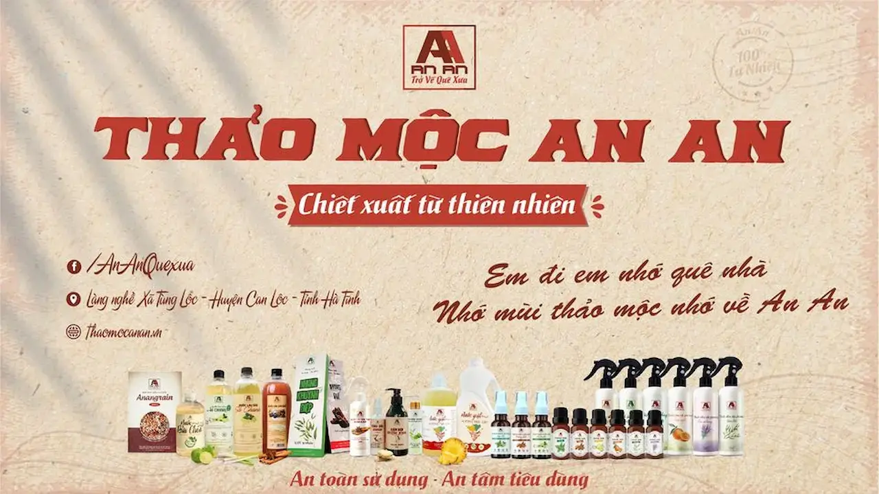 Thảo Mộc An An Chuyên Sản Xuất, Phân Phối Tất Cả Các Loại Sản Phẩm Từ Thảo Dược – Sản Phẩm Organic 100% Từ Tự Nhiên Giúp Bảo Vệ An Toàn Sức Khỏe Cho Người Tiêu Dùng