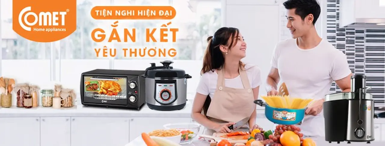 Ghé Ngay Comet Rinh Về Các Sản Phẩm Điện Gia Dụng Tiện Lợi, Giúp Gia Chủ Tiết Kiệm 1 Thời Gian Nấu Món, Đong Đầy Khoảnh Khắc Sum Họp Cùng Người Thân Nhân Dịp Cuối Năm.