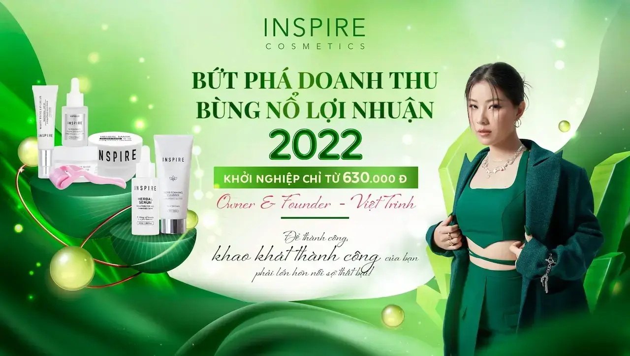 Việt Trinh Inspire Là 1 Loại Tinh Chất Dưỡng Da Đậm Đặc Chứa Các Thành Phần Chiết Xuất Từ Trái Cây Và Các Loại Hoa.